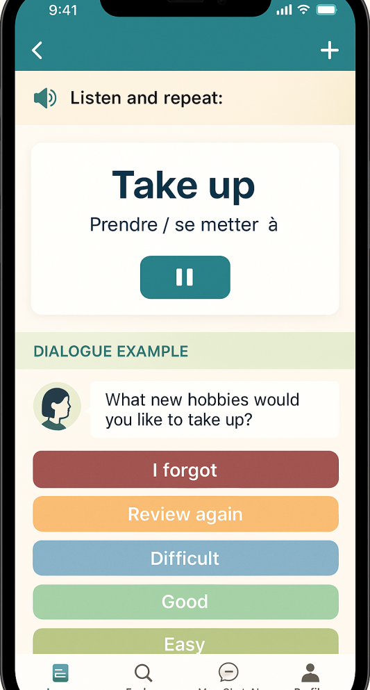 scfreenshot or Mosalingua app